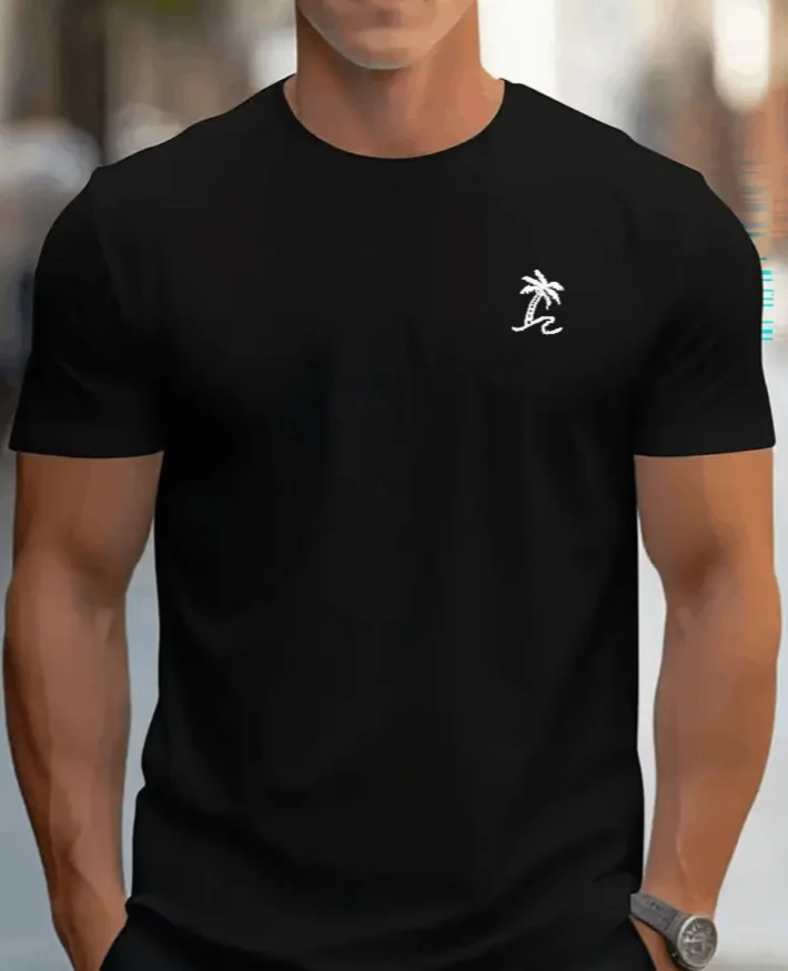 Men Casual Short Sleeve Tee Comfortable Crew Neck, Soft Adorable Tees Tops Trendy Fashion T-shirt