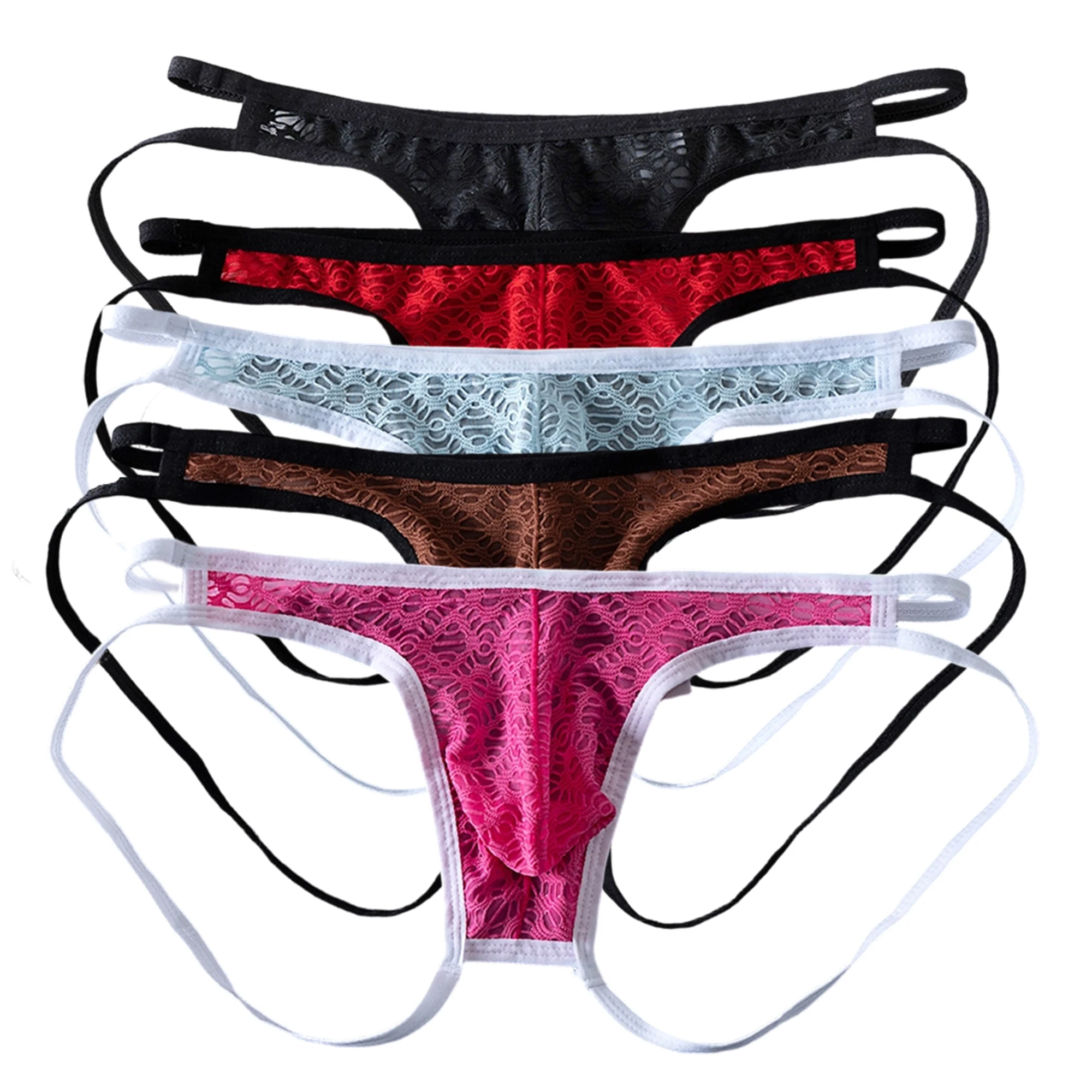 

Сексуальные облегающие мужские стринги-танга, однотонные, кружевные, прозрачные, мужские трусы-боксеры, мини-бикини, мужские стринги-г-стринги