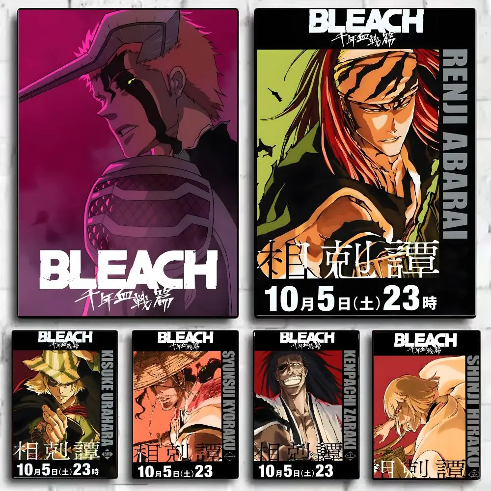 B-Bleach Thousand-Year Blood War Anime Poster Art HD Art Sticky Wall Waterproof Home Living Room Bar Decoration