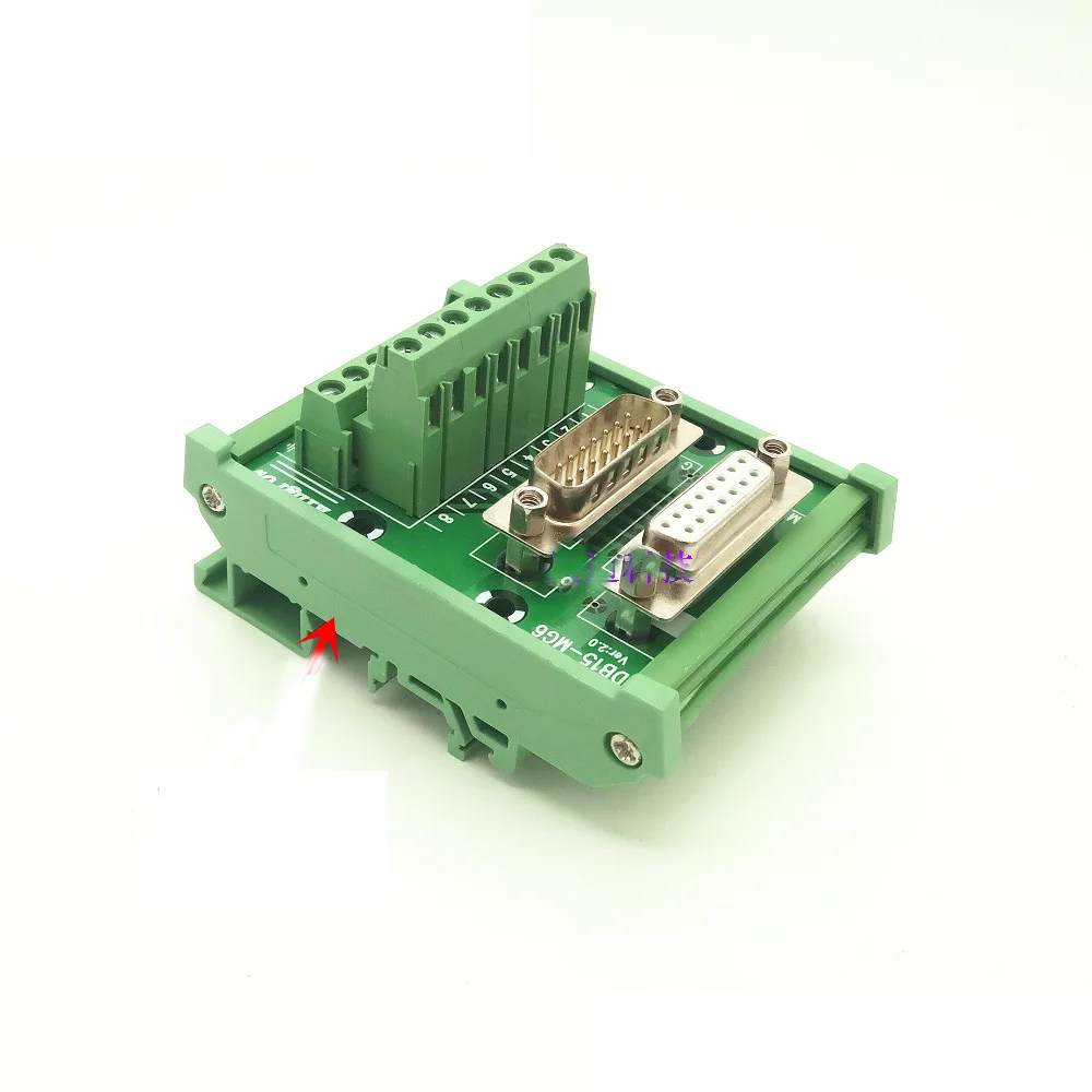 Terminal Board DB15-MG6 DB15 Conversion Board DR15 Terminal board Two rows of pinholes 15PIN