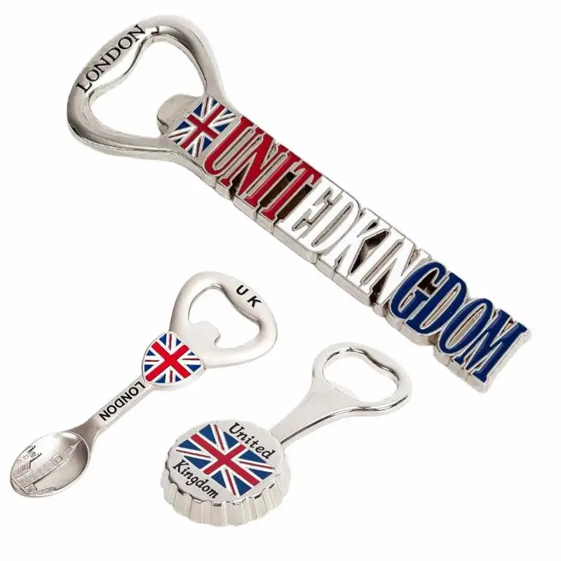 British Bottle Opener Keychain Coronation Of King Charles III Cap Can Opening Tool Wall Hanging Decor For Kitchen Accessories