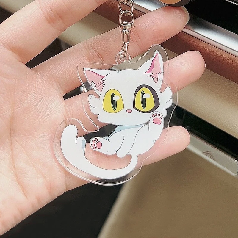 Anime Suzume No Tojimari Acrylic Keychain Daijin Cat Iwado Munakata Sota Pendant Keyring Bag Accessories for Cartoon Fans