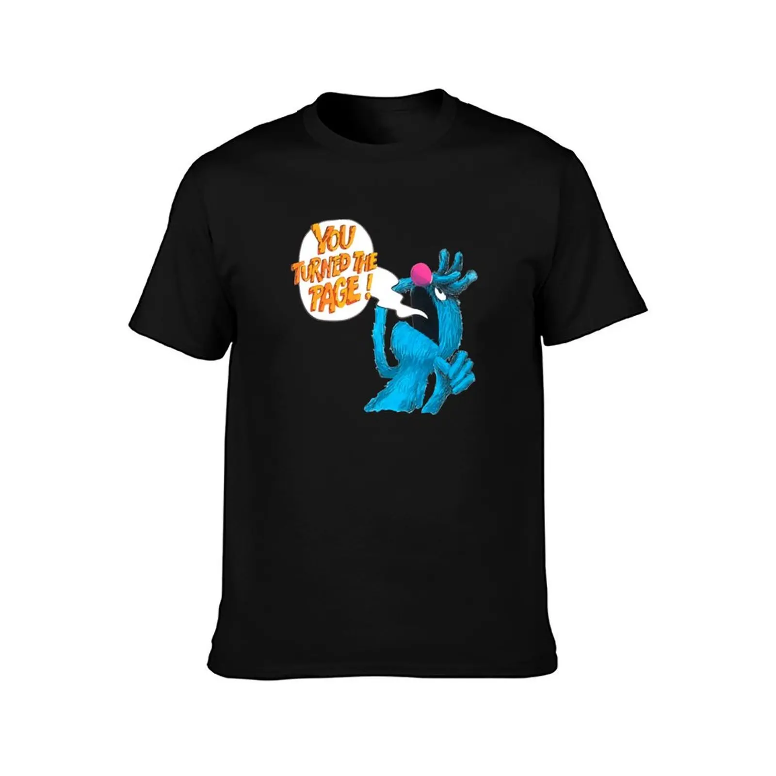 Retro The Monster at The end of This Book T-Shirt funny costumes korean fashion funny gifts mens plain t shirts