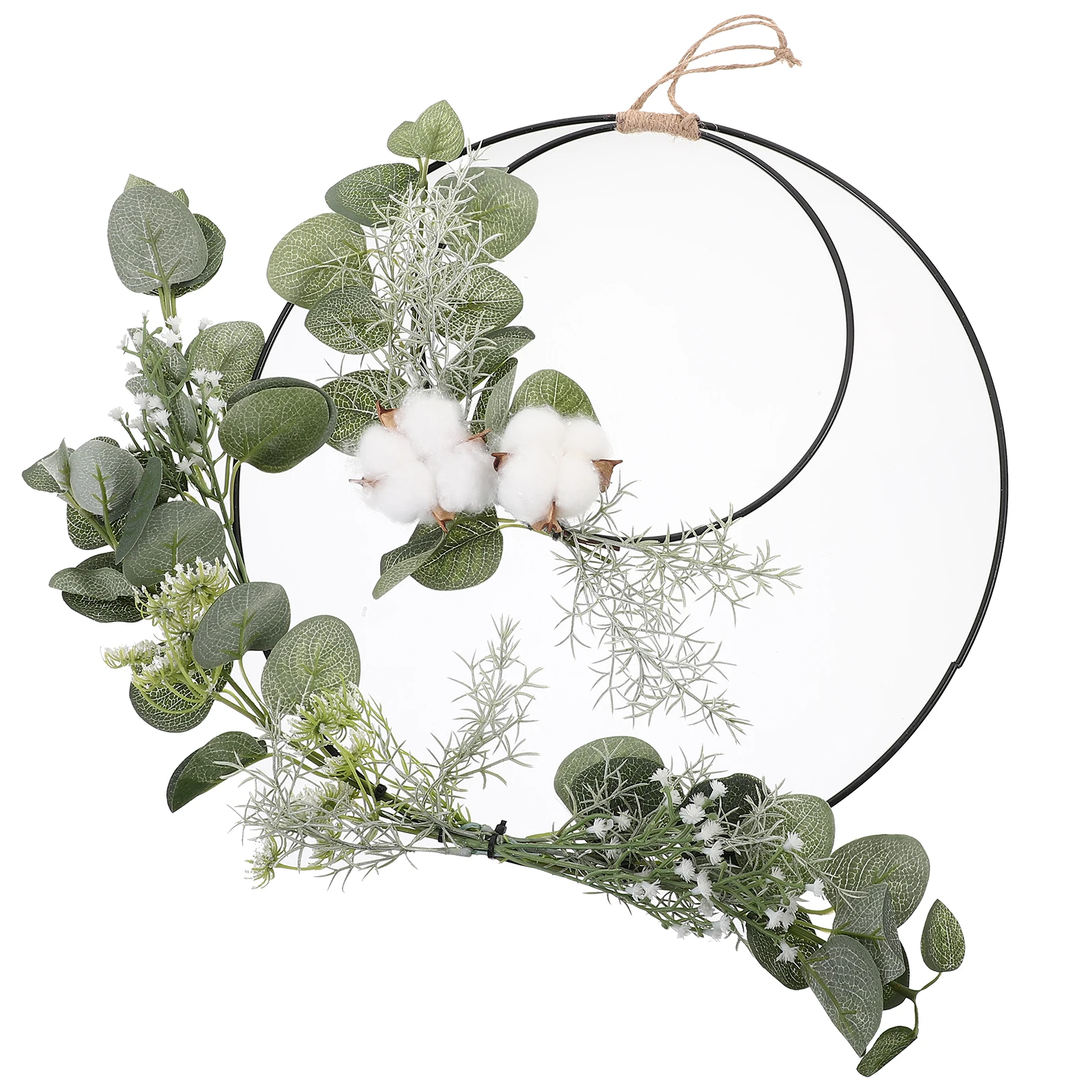 

Simulated Bouquet Wall Decor Floral Wreaths Cotton Garland Home Ornaments Artificial Flower Hoop Hanging Garden Party Valentine