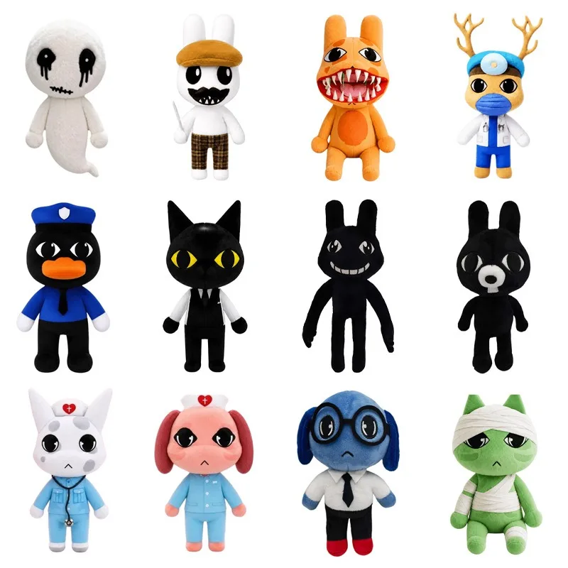 Peluche Animal Hospital : Anomalies du jeu d'horreur Animal Hospital - Chat, Chien, Pingouin, Lapin - Accessoires Animal Hospital - Cadeaux d'anniversaire