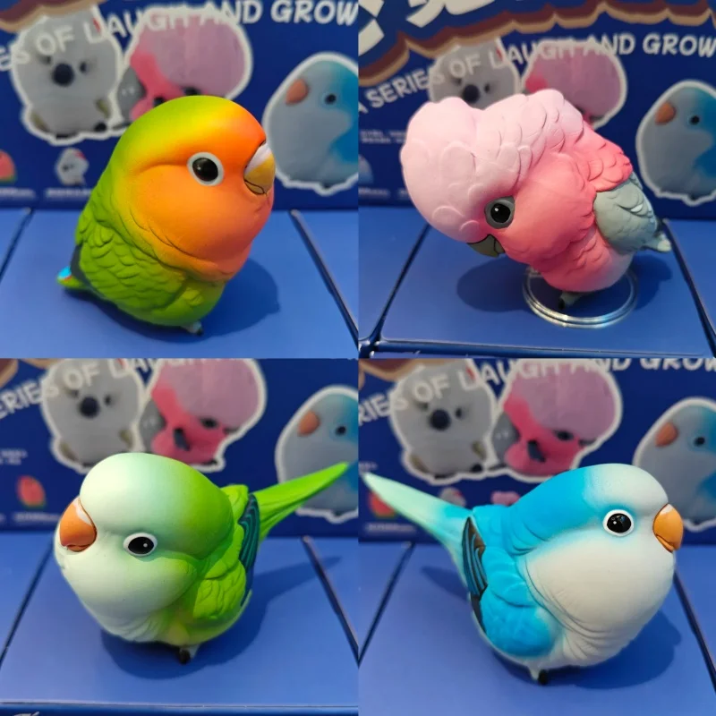 

Genuine Animal Planet Laugh And Grow Fat Series Parrot Q Version Anime Figure Trend Toys Collection Ornament Mysterious Box
