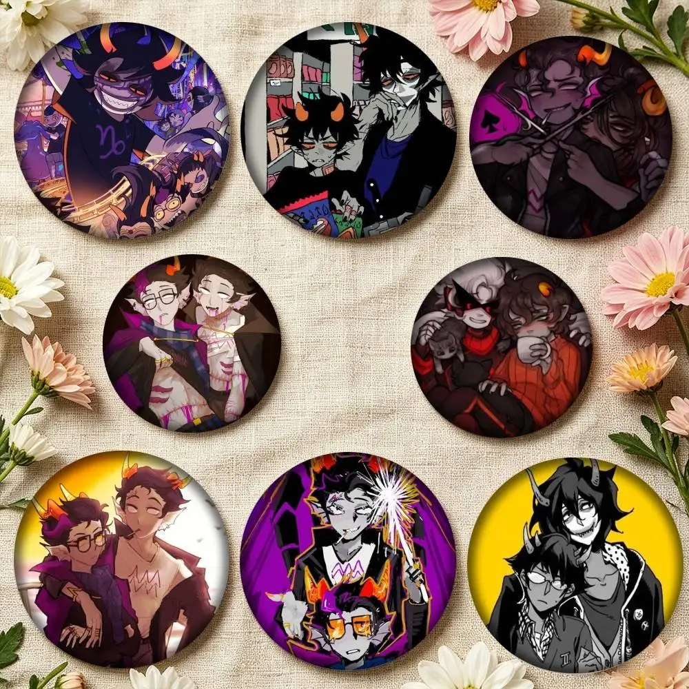Anime Homestuck 25mm 32mm 44mm 58mm 75mm Brooches Badges Pins for Accessories Gift