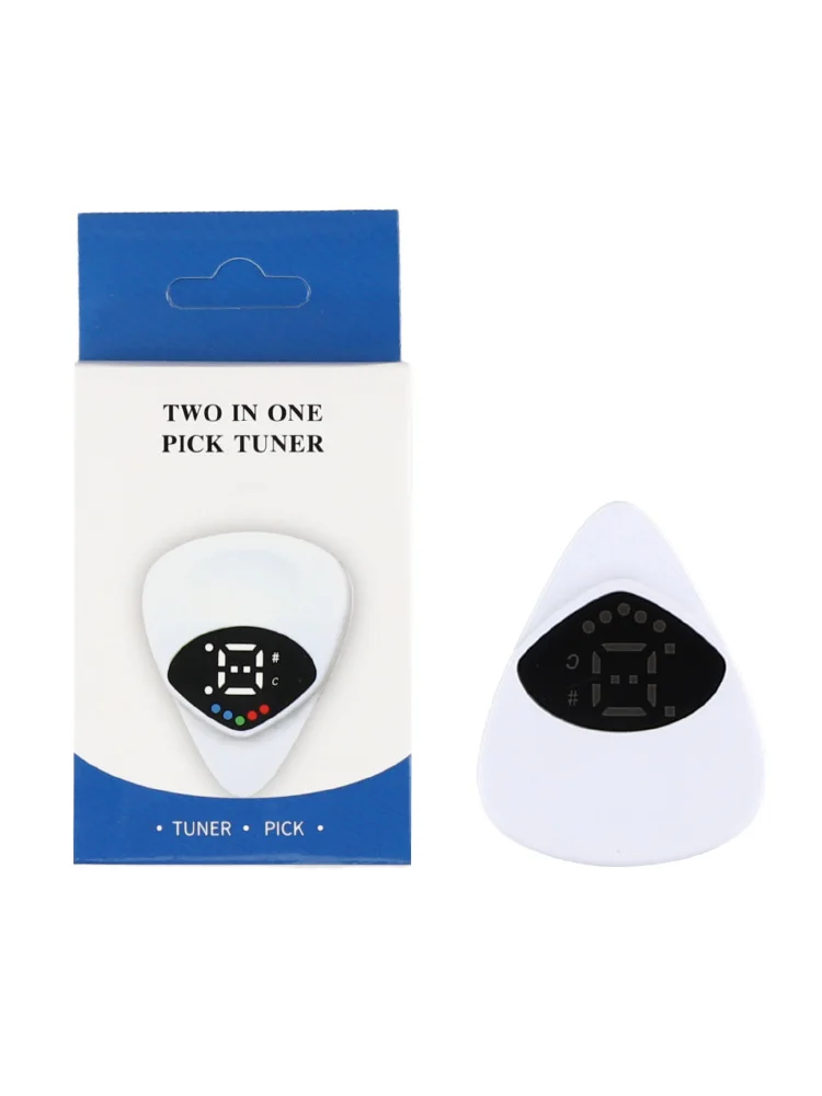 White Guitar Accessories Visual Pitch Indicator Plectrum Guitar Part Acoustic Electric Guitar Comfortable Grip