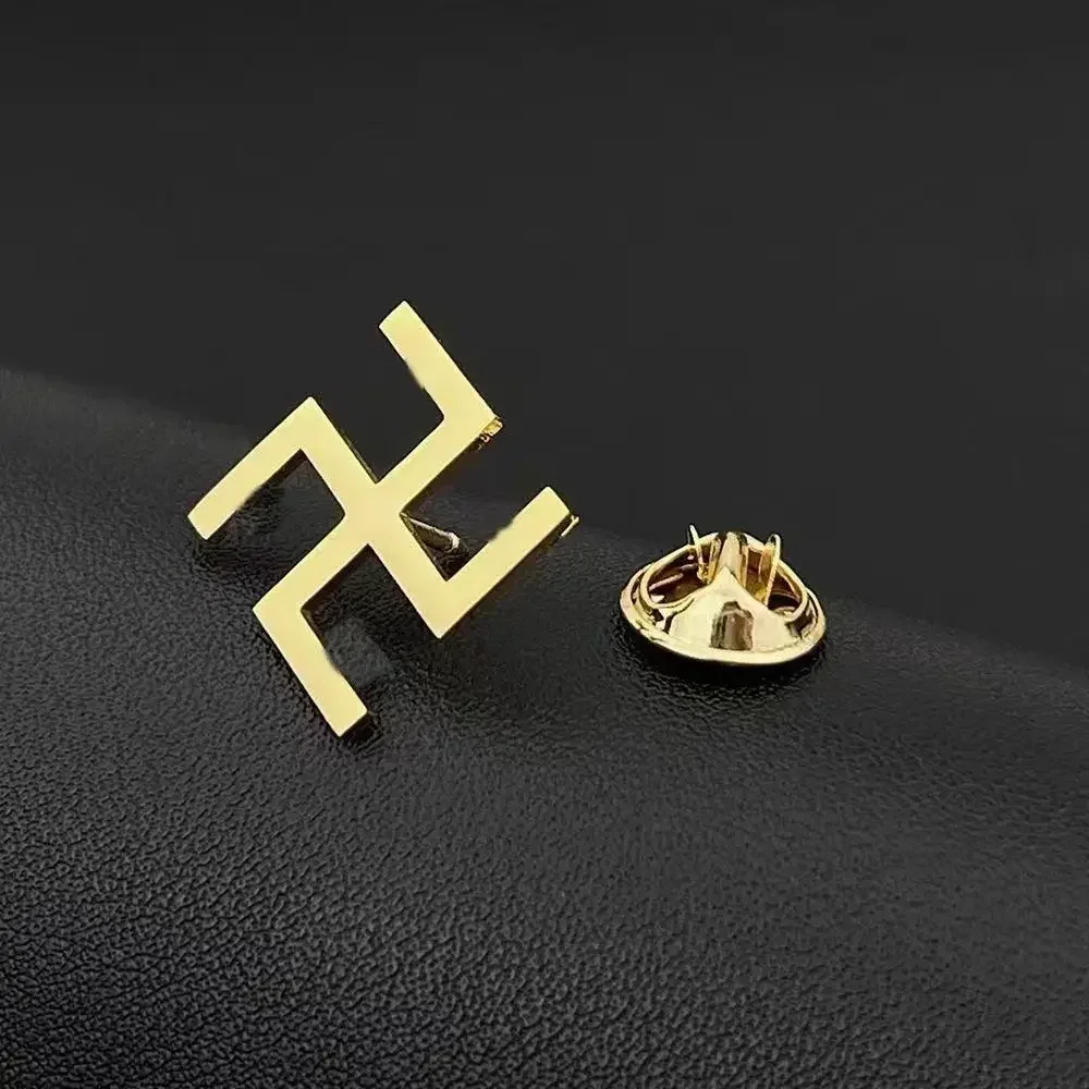 Classics Buddhism Symbol Brooch Pin Sanskrit Brooches UNISEX Brooch Pin Suit Coat Badge Fashion Jewelry Accessories Gifts