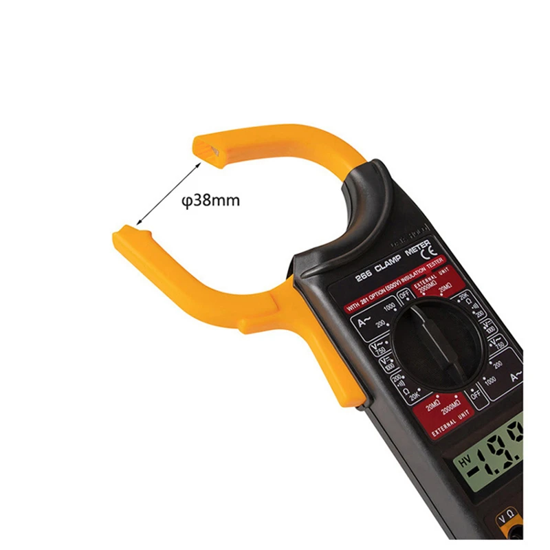 QHTITEC Clamp Multimeter DT266 Digital Professional Clamp Meter AC/DC 1000V Current and Voltage Tester Multimeter Clamp Ammeter