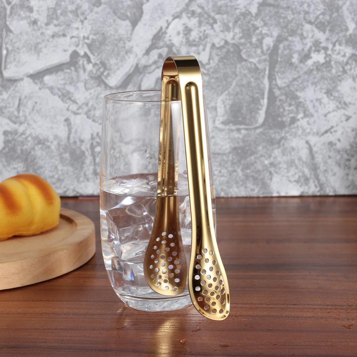 

4 pcs Stainless Steel Food Tongs Ice Cube Mini Serving Bread Clip Kitchen Tool Buffet Party Camping Holiday Gathering Vegetable