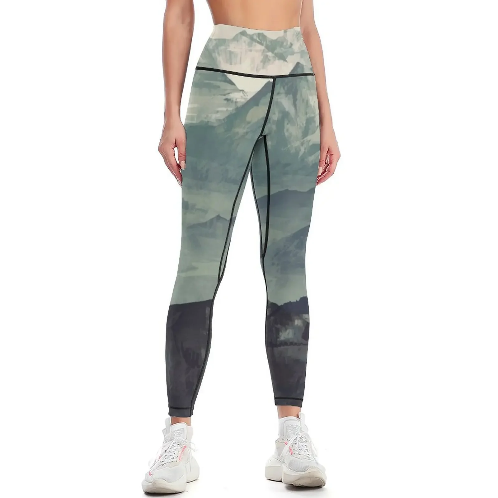 

Mountain Fog Leggings Women's gym Women's sports Female legging pants push up tights for Womens Leggings