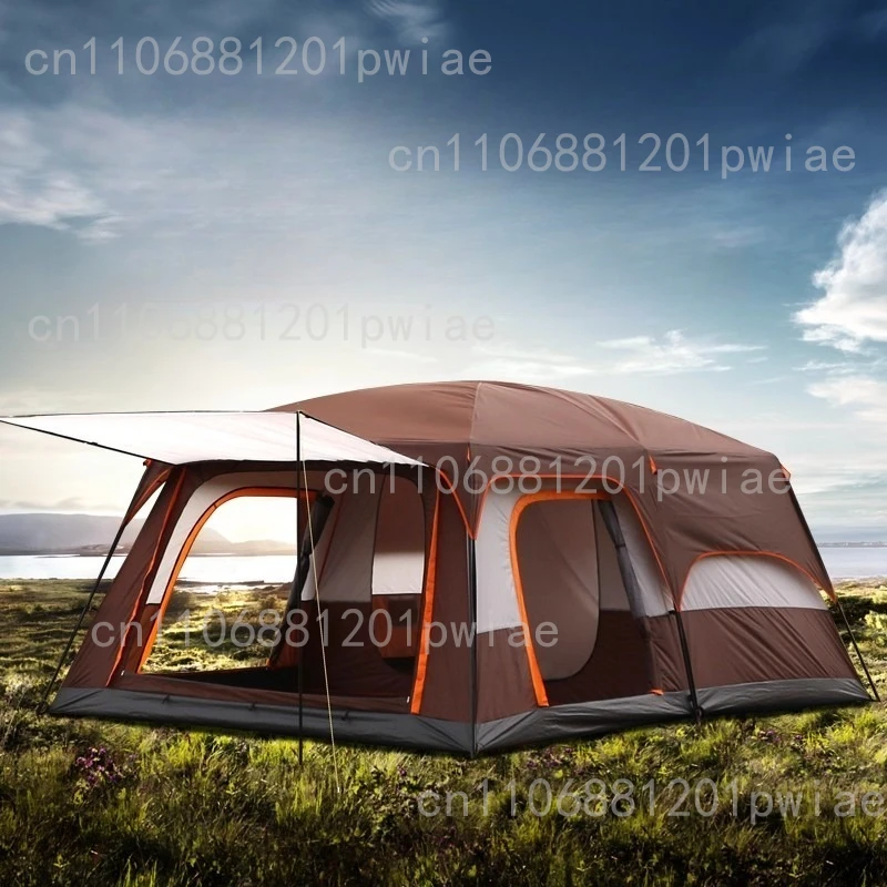 

Палатка для кемпинга на 6-12 человек, водонепроницаемая, утолщенная, многоместная, удобная, складная, для активного отдыха на природе.