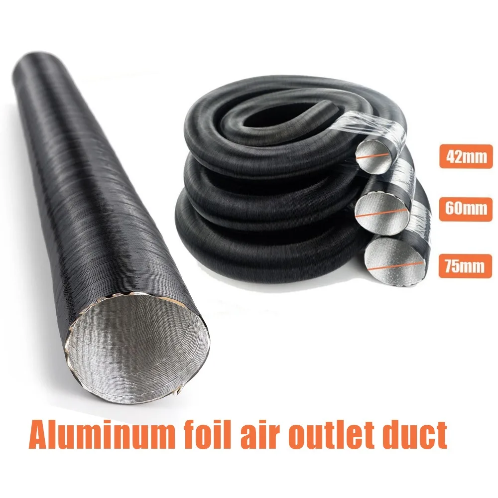 Aluminum Foil Heater Duct Intake and Exhaust Corrugated Hoses Are Suitable For Diesel Parking Heater Intake And Exhaust Pipes