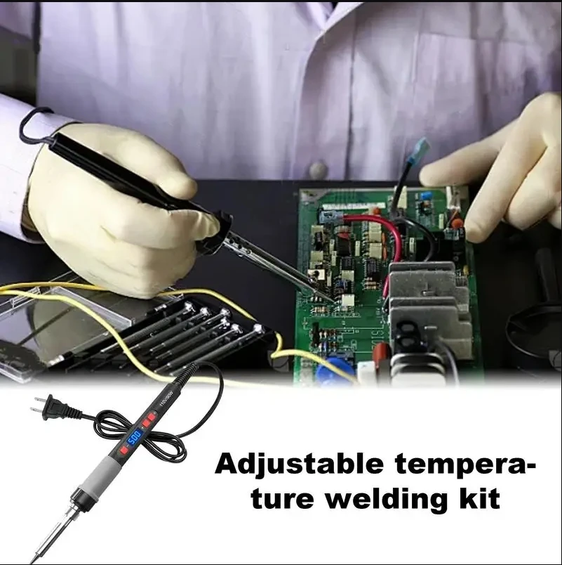 90W Welding Solder Pen Smart Electric Soldering Iron Temperature-Controlled Soldering Pen
