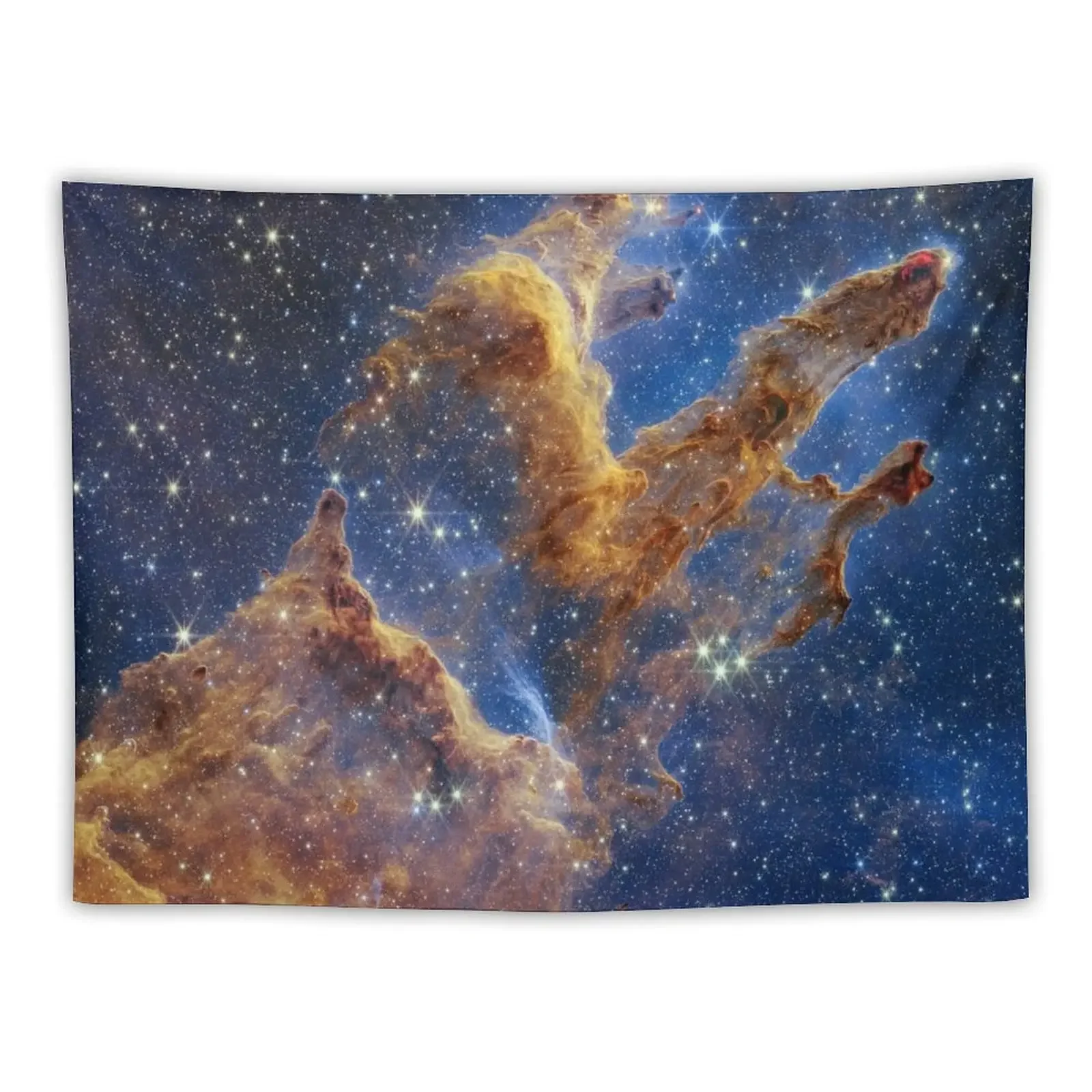 

Pillars of Creation - M16 (NIRCam) Tapestry Room Decor Aesthetic Decoration Home Aesthetic Room Decor Home Decoration Tapestry