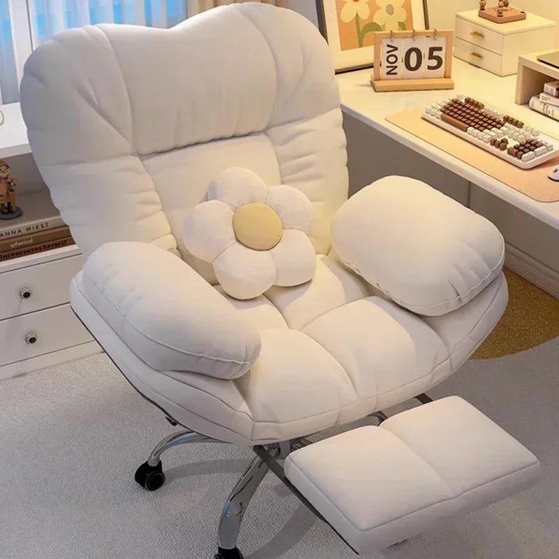 Chaise de bureau relaxante pivotante chaises de bureau paresseuses fauteuils à roulettes confortable salle de Pc jeu confortable Silla Oficina meubles