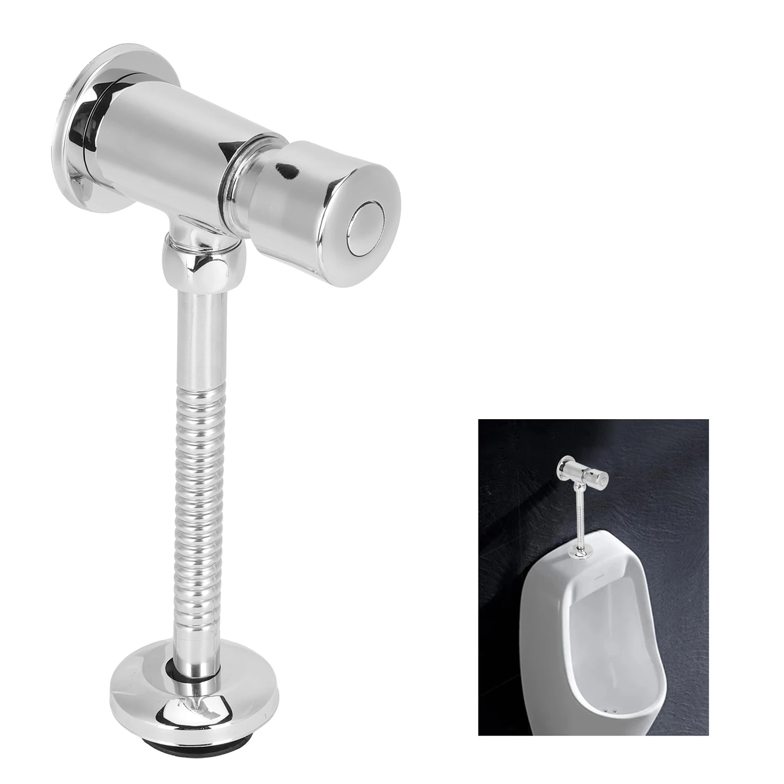 Multifunction Urinal Flush Valve Hand Pressing Type Home Bathroom Toilet Supplies Toilet Urinal Flush Valve Bathroom Accessories