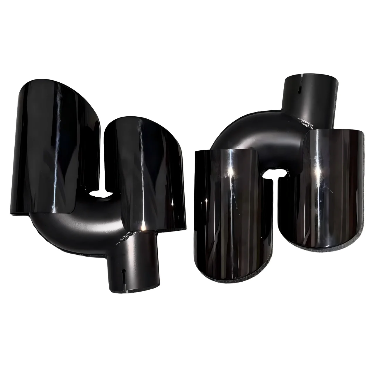 New for Macan Base 2.0T 2014-2018 Titanium Black Exhaust Muffler Pipe Tail Tips for Retrofit/Upgrade