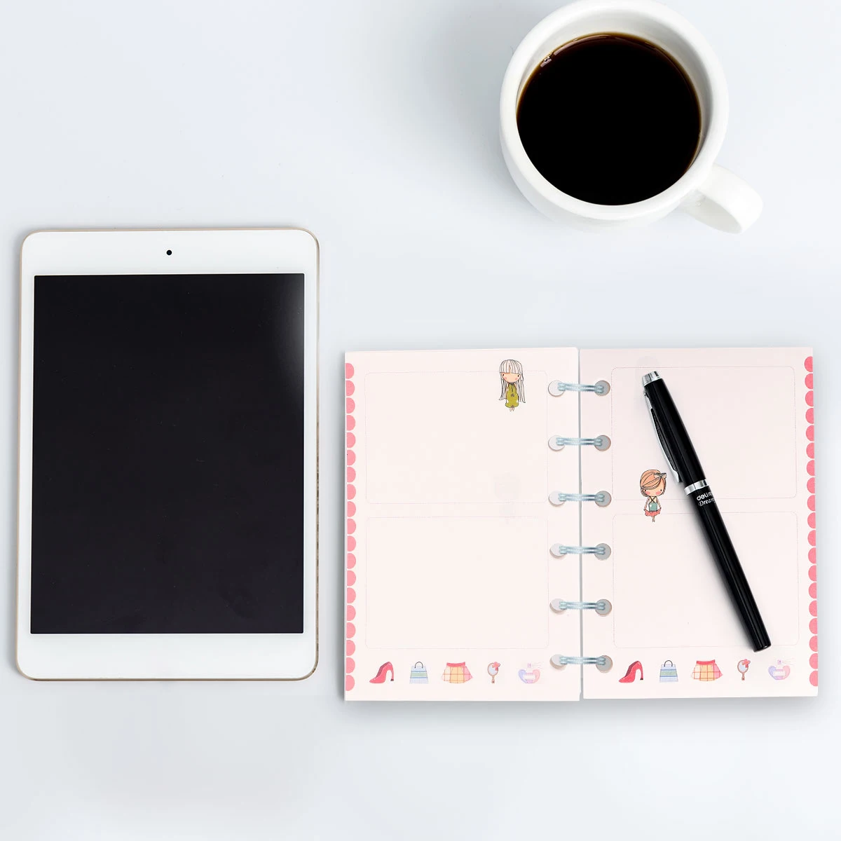 

3pcs Loose-Leaf Refill Paper Size Smooth Surface Safe Notebook Journal Binder Hole Replacement Core Papers