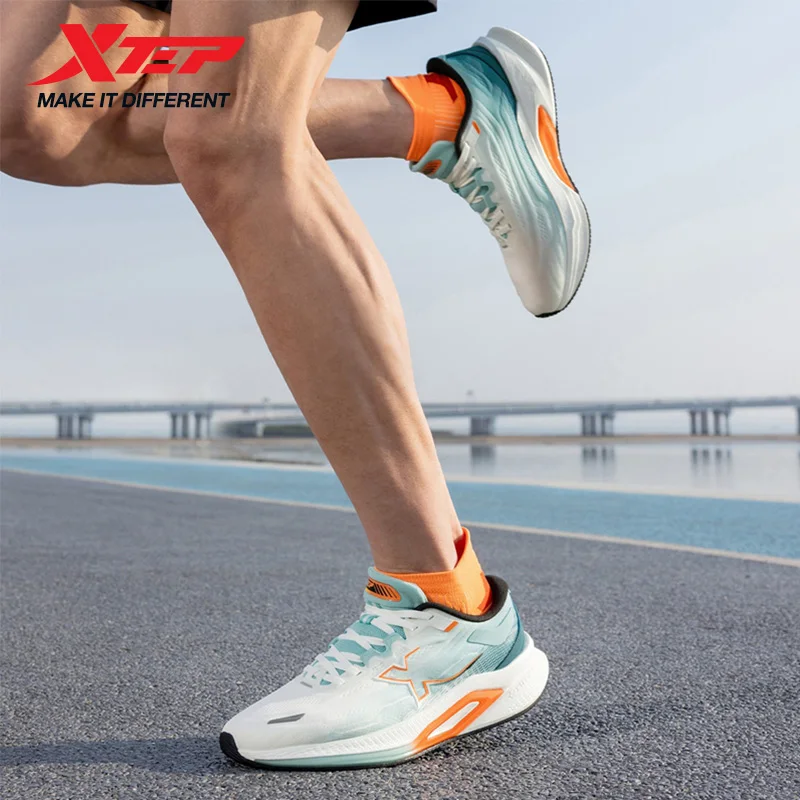 Xtep Tancheng 2.0 Professional Running Shoes for Men 2025 Spring Shock-absorbing Rebound Mesh Breathable Sneakers 975119110020