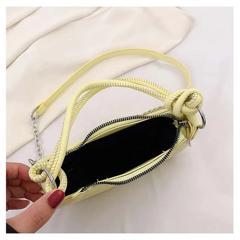 Spring Summer New Fashion PU Leather Women\'s One Shoulder Underarm Bag Simple and Fashionable Crossbody Small Square Bag