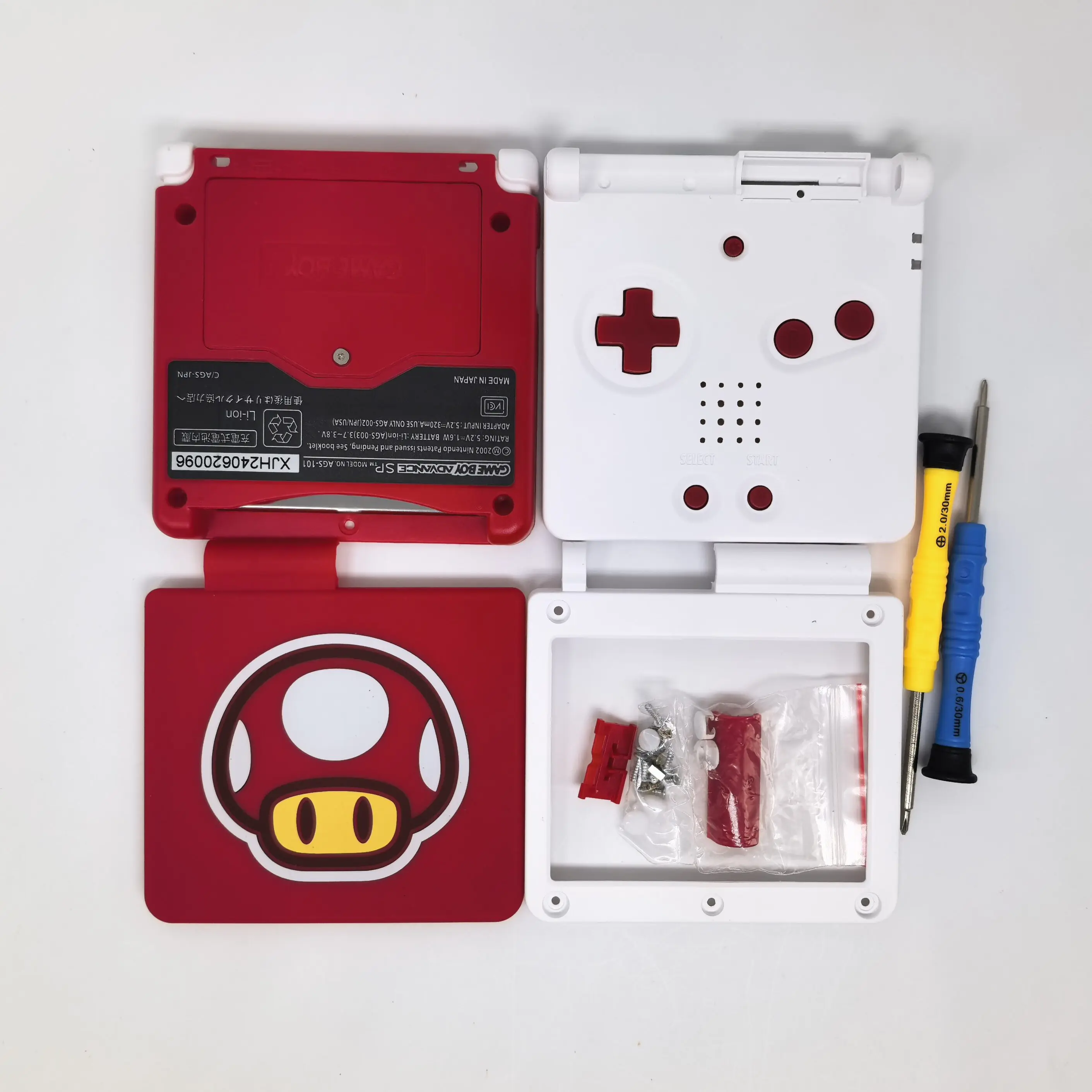 For Gba Sp Game Console Shell Gba Sp Limited Edition Shell Gba Sp Shell Limited Replacement Shell Gba Sp Protective Shell