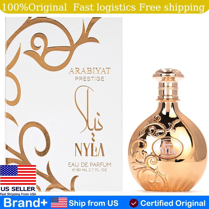 

Arabiyat Prestige Nyla Eau De Parfum 2.7 Fl Oz Long Lasting Fragrance Cologne Hair Body Spray Pheromone Pheromone Birthday Gift