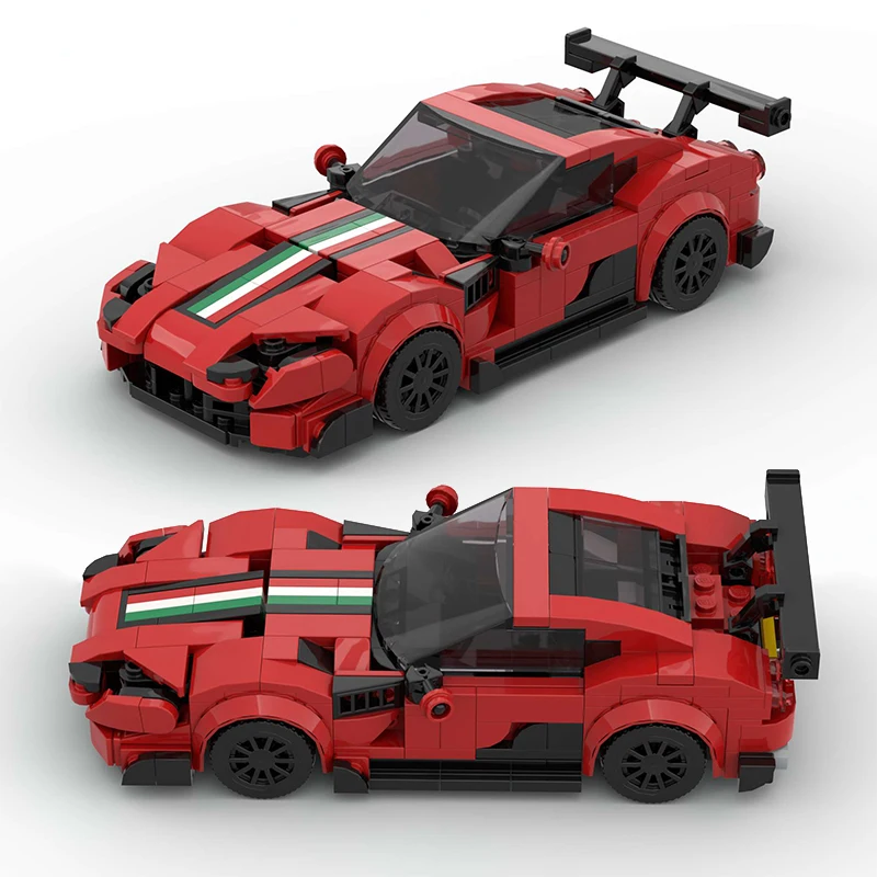 

MOC Ferraried 812 GTS V12 Speed Champion Racer Building Blocks Car Vehicle Racing Sports Series Brick Creative Garage Toys Boys