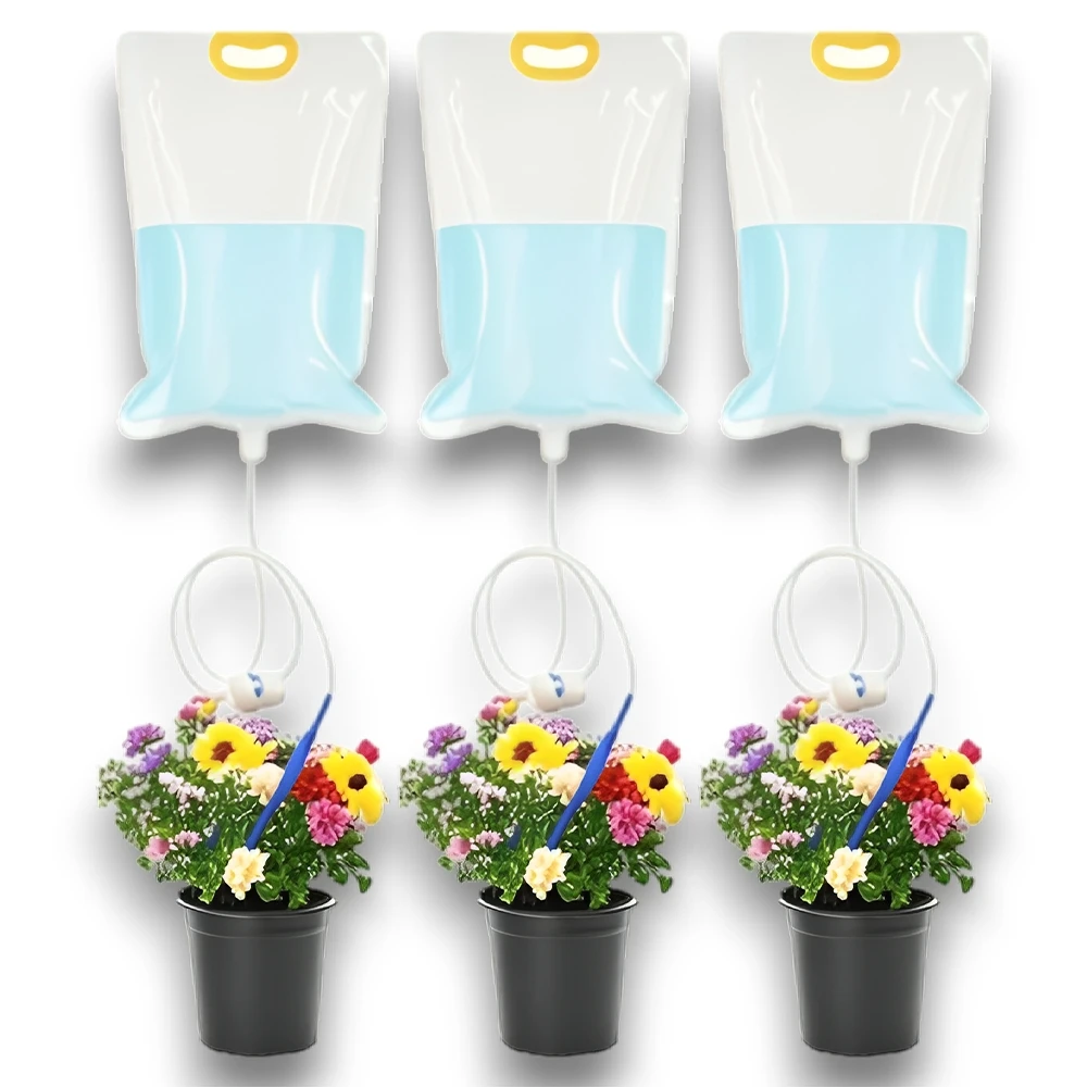3.5L Automatic Plant Watering Bag, Plant Drip Irrigation Bag with Adjustable Water Flow, Plant Watering Bag for Indoor Outdoor