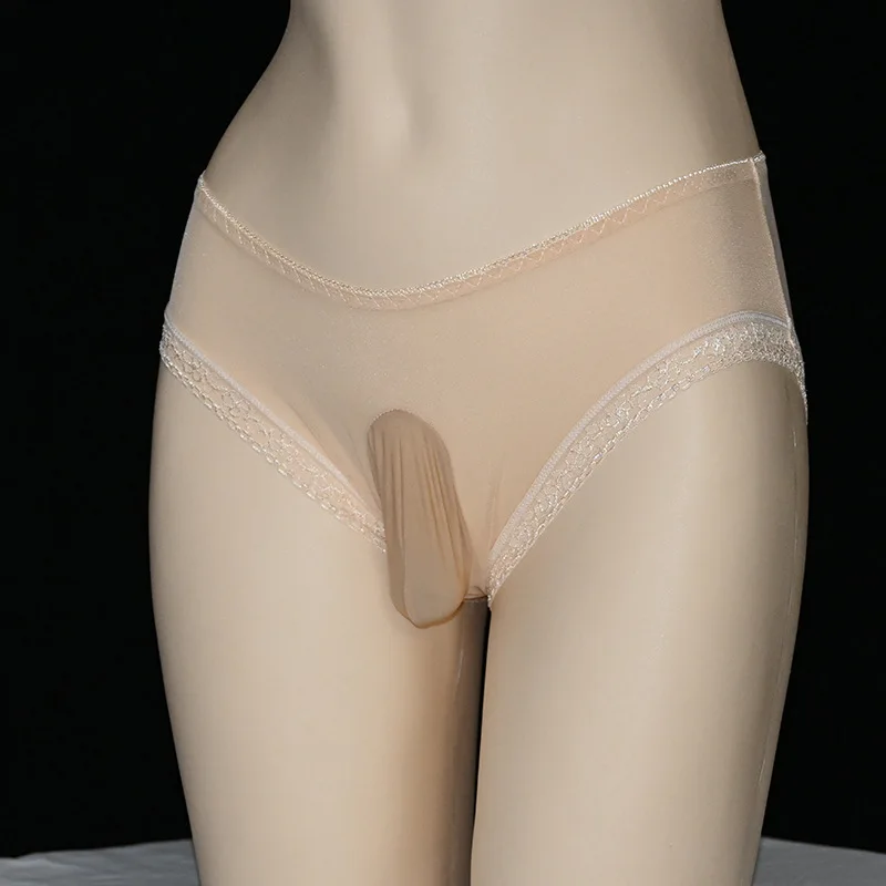 Mens Underwear Sissy Feminization Silky Smooth Panties Breathable Quick-Drying Ultra-Thin Mesh Underwear Pouch Sheath Underpants - Image 4