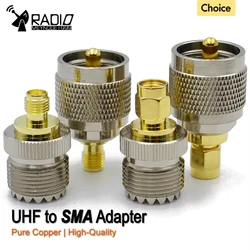 Connector UHF to SMA SO239 PL259 Male Plug & Female Jack VHF RF Adapter Straight for CB Radio/Handheld Ham Radio /Walkie Talkie