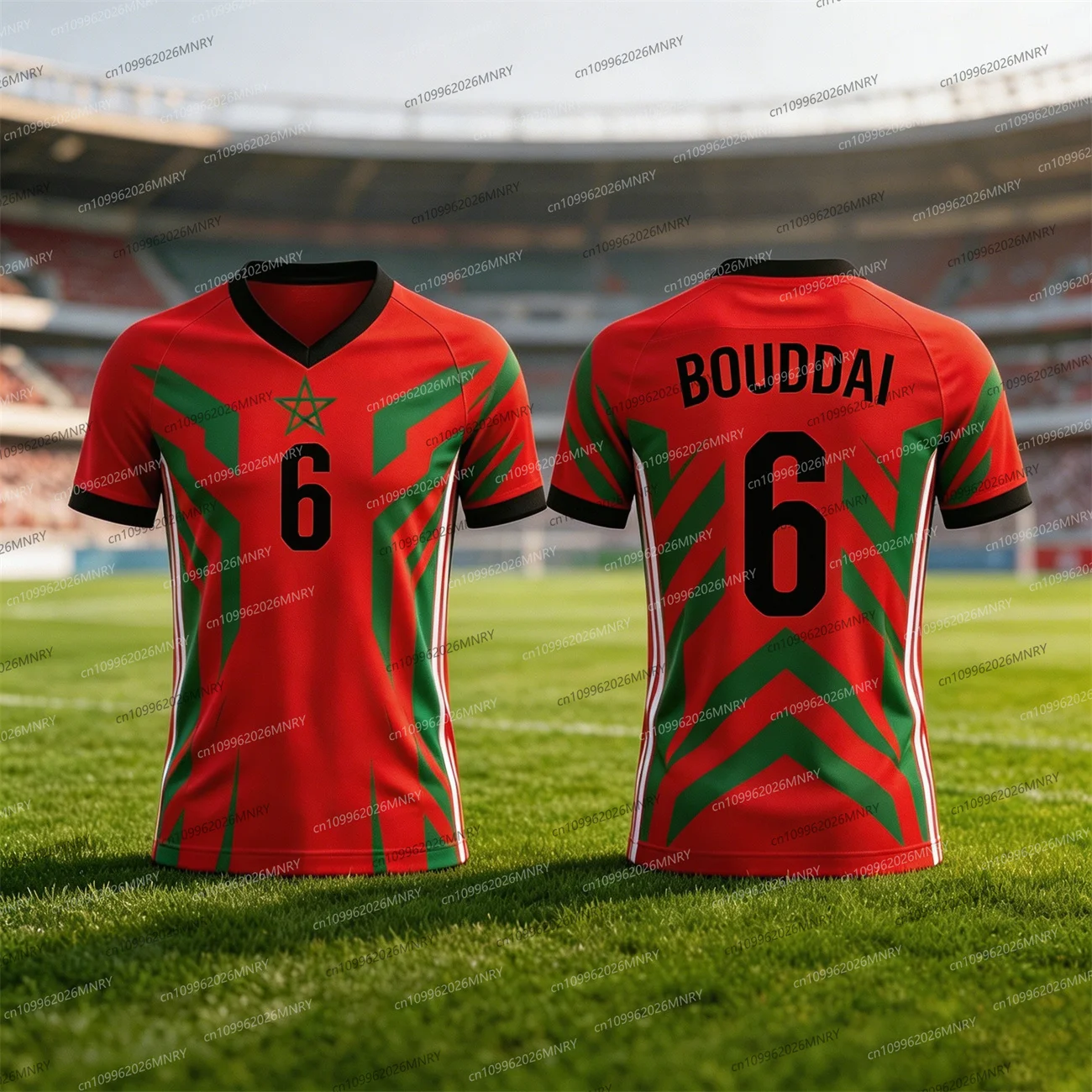 2026 Morocco Flag Emble Jersey clothes for woman Sports Training Uniforms Jersey Breathable Quick Drying Fan Jersey Women Jersey