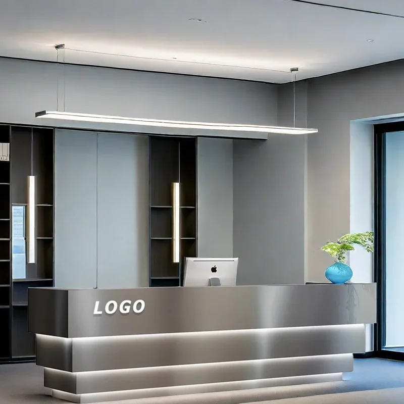 

Lectern Simple Cheap Desk Entrance Tables Beauty Salon Furniture Minimalist Church Pulpito Counter Mostrador Recepcion Modern