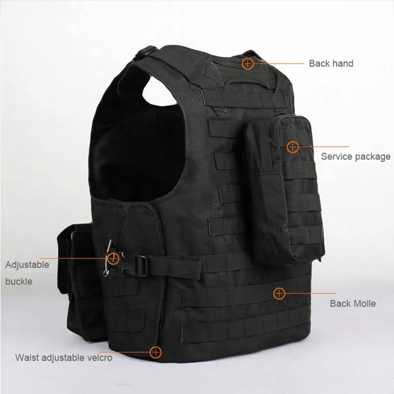 Multi-Function Tactical Caça Vest, Militar Airsoft Assalto Gear, Roupa impermeável, Combat Vest, Ao ar livre