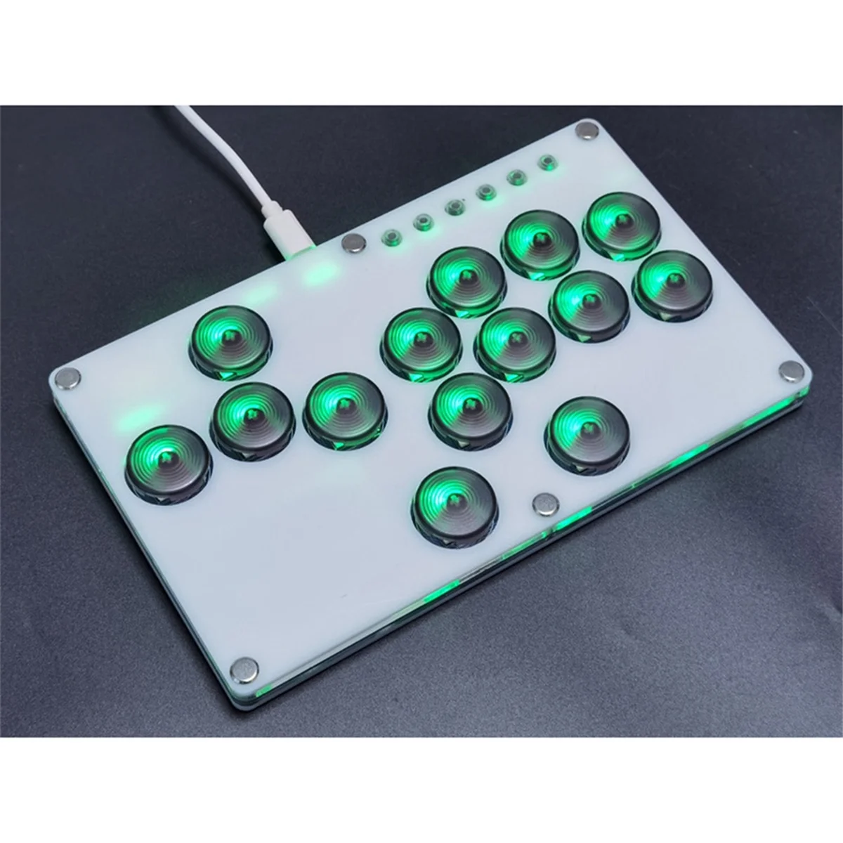 

Game Rocker Controller Joystick Hot-Swap Hitbox Keyboard Arcade Stick Controller for PC/Switch/PS3/PS4/Steam, Small Size jasmine