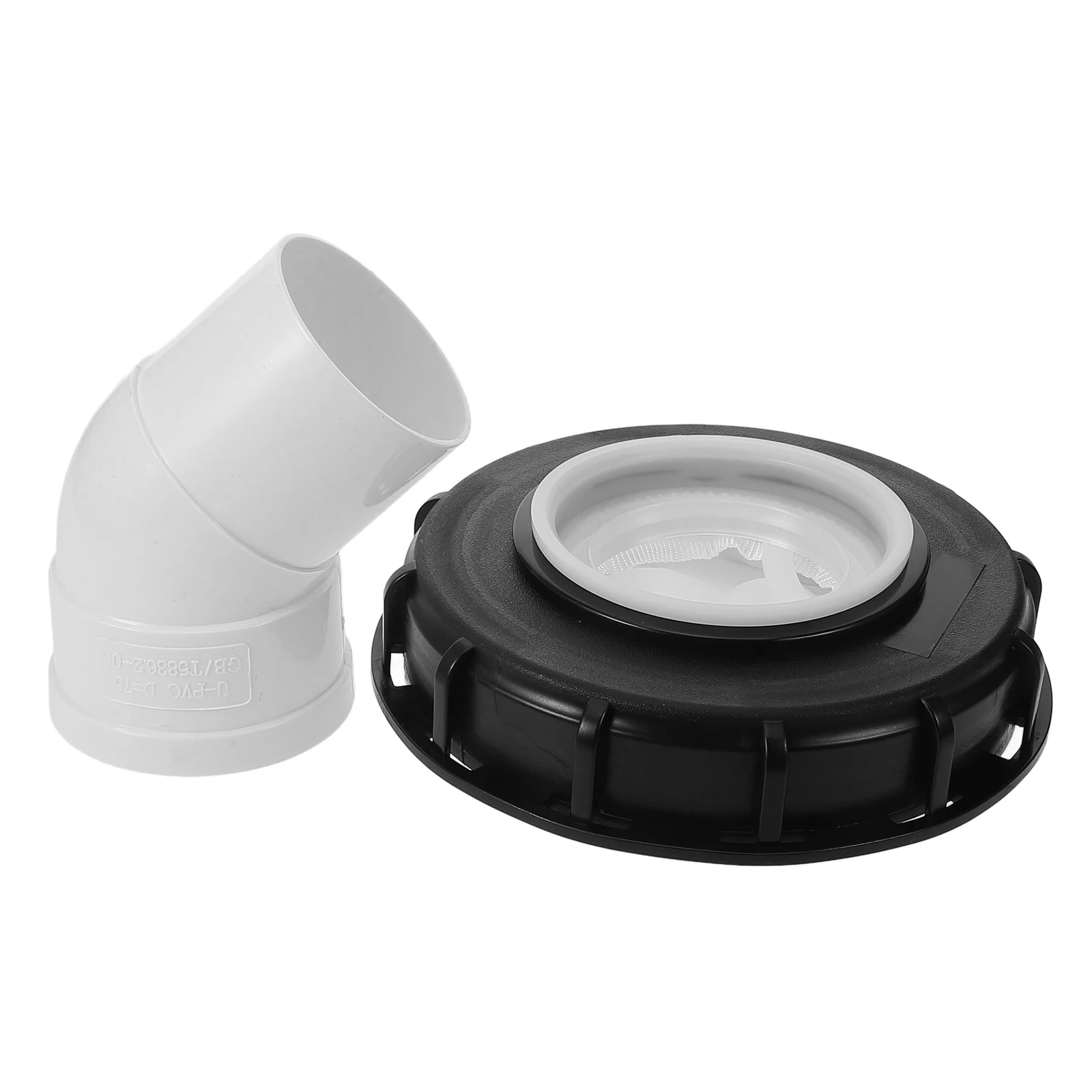 

3 Way IBC Lid Filter DN150 165mm 45 Degree Rainwater Tank Cover Vertical Mesh Design Efficient Filtration Plastic