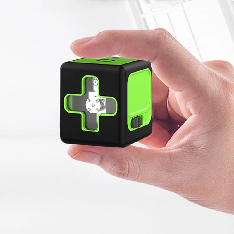 

Mini 2-Line Green Laser Level Self Levelling Cross Horizontal Vertical Positioning Type-C Charging