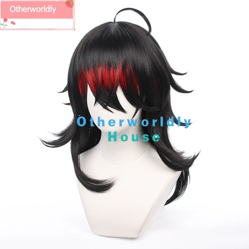 NIJISANJI Vox Akuma Cosplay Wig Vtuber Vox Wigs Cosplay Short Hair Heat Resistant Halloween Cosplay