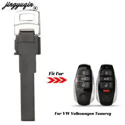 jingyuqin Smart Card Key Blade For VW Volkswagen Touareg 2010 2013 2014 2015 2016 2017 2018 Uncut Remote Auto Car Blank
