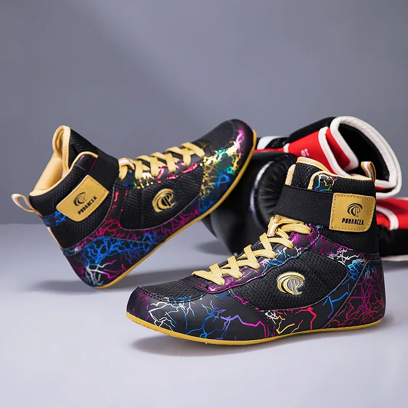 

Professional Boxing Shoes Couples Designer Wrestling Shoes Men Women Designer Fighting Shoes for Unisex Anti Slip Training Shoe