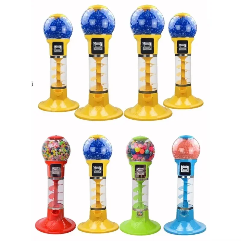 130Cm high spiral gacha machine chewing gum bubble gum bouncy ball candy vending machine capsule toy fenugreek machine for sale