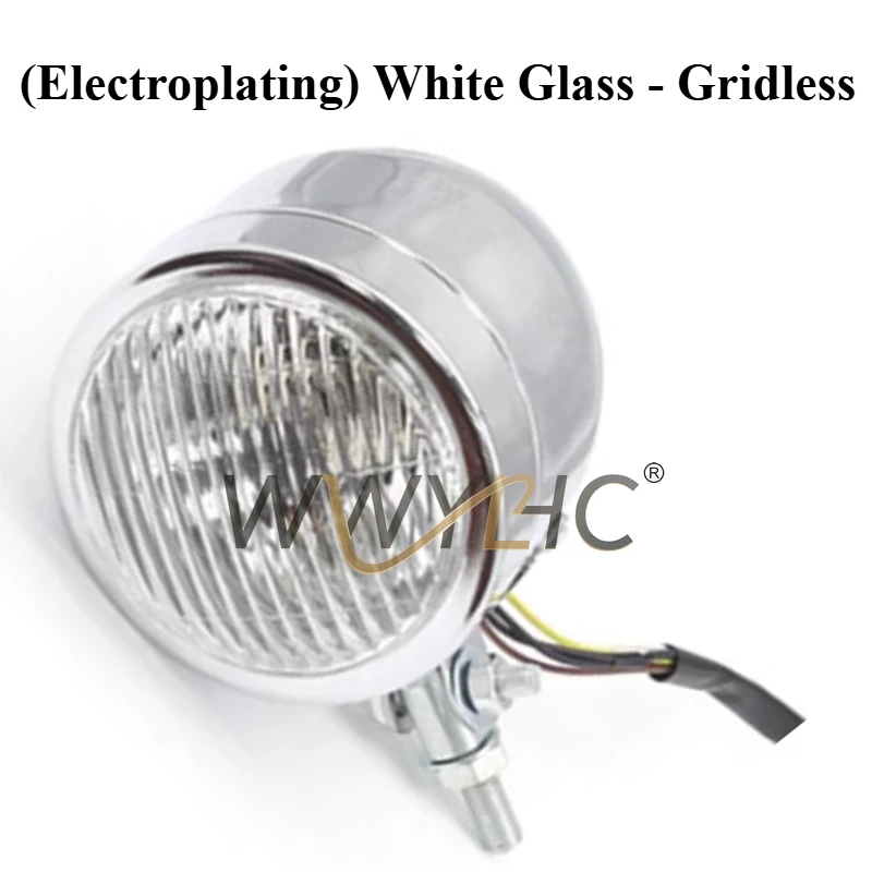 

Suitable for retro motorcycle headlights diameter 10cm 4 inches Iron shell with mesh headlights CG headlights