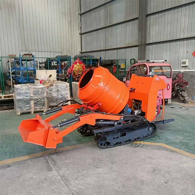 YG High Quality EPA Engine Small Crawler Mixer New Type Mini Track Mixer Tank Small Movable Construction Site Concrete Mixer