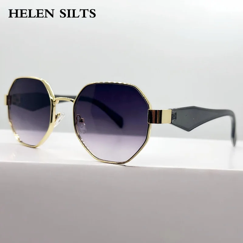 

Fashion Small Frame Round Sunglasses Women Retro Metal Polygon Punk Trending Sun Glasses Female UV400 Eyewear