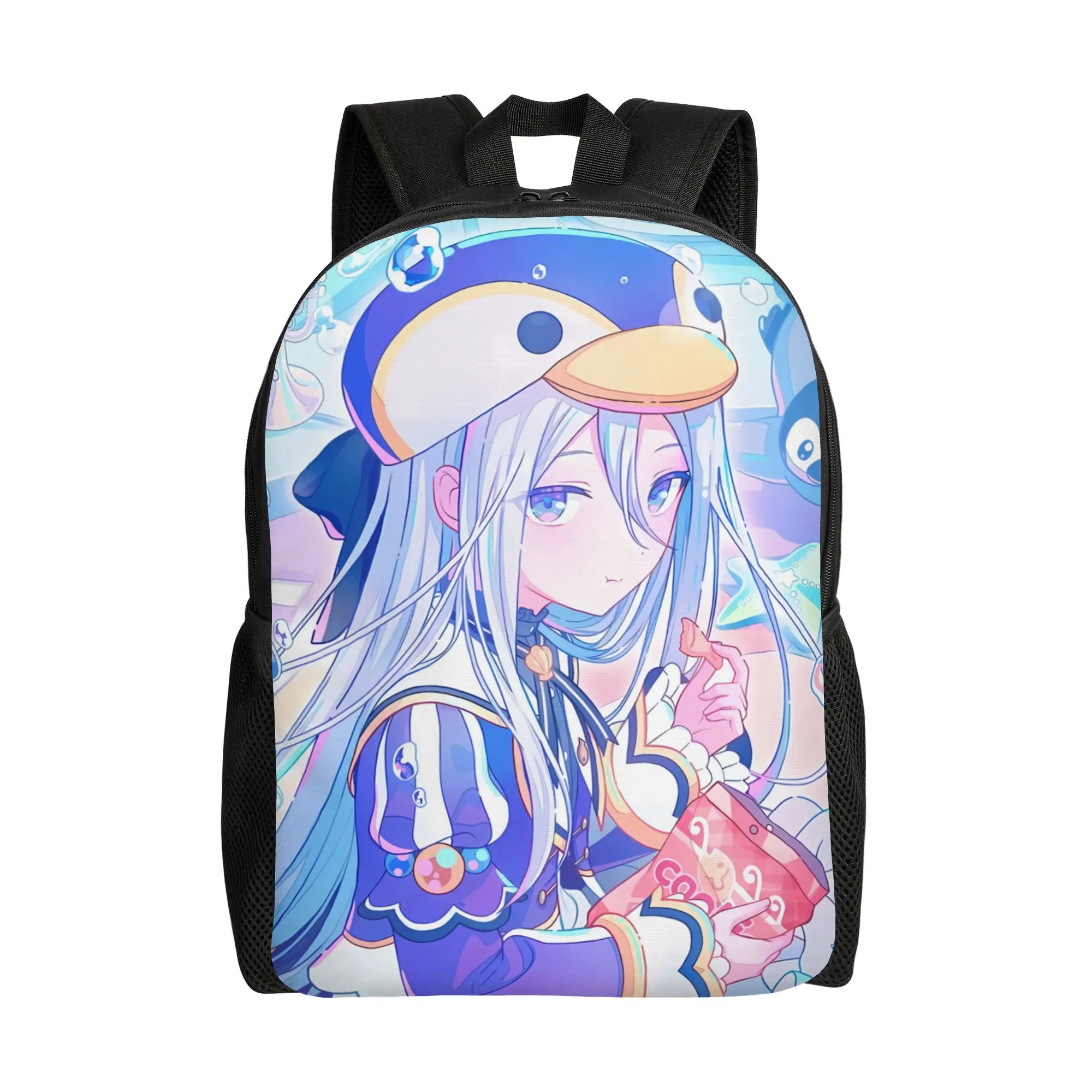 Yoisaki Kanade Project Sekai PJSK Games Backpack for Men Women Casual High School Business Daypack  Laptop Canvas Bags Gift