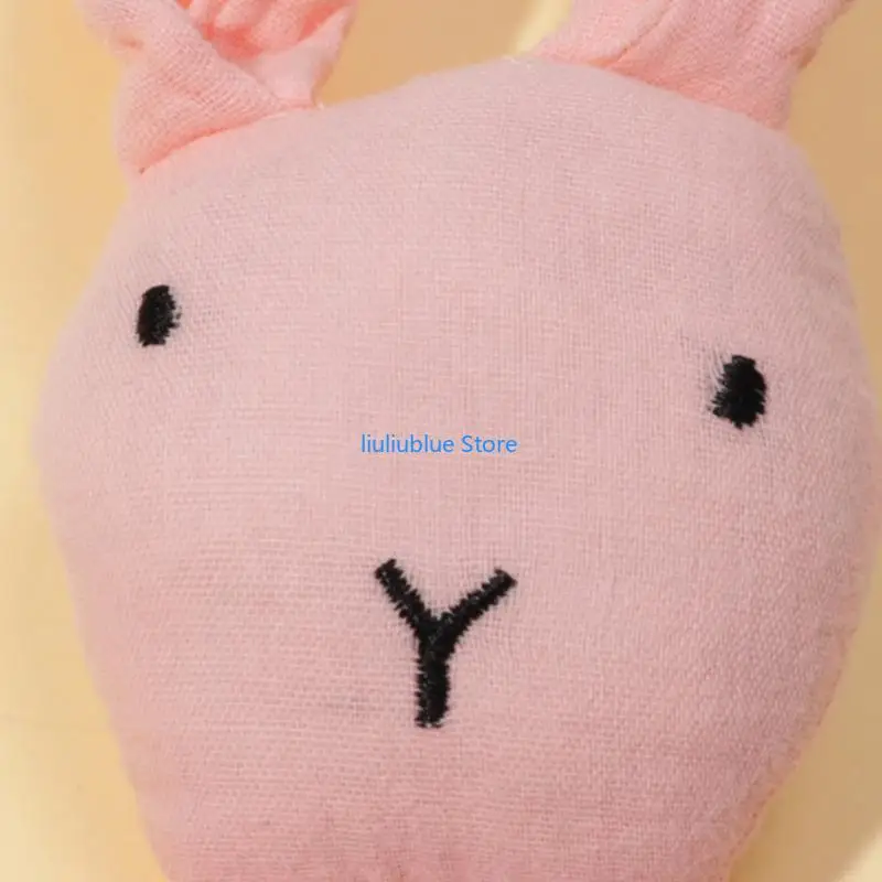 

Rabbit Lovey- Blanket for Girls & Boys Cotton Security Blanket Toy for Babies 62CF