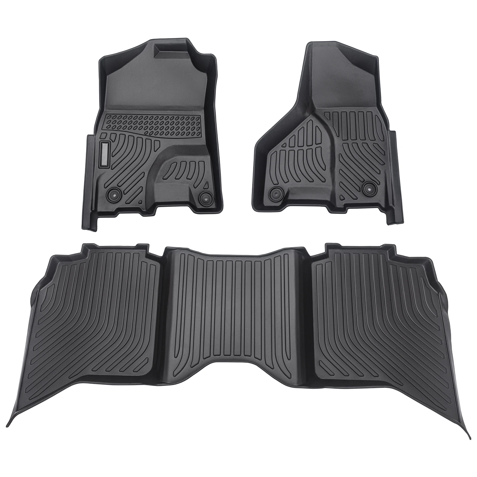 Car Floor Mats for 13-18 Ram 1500 2500 3500 19-22 Ram 1500 Classic Crewcab