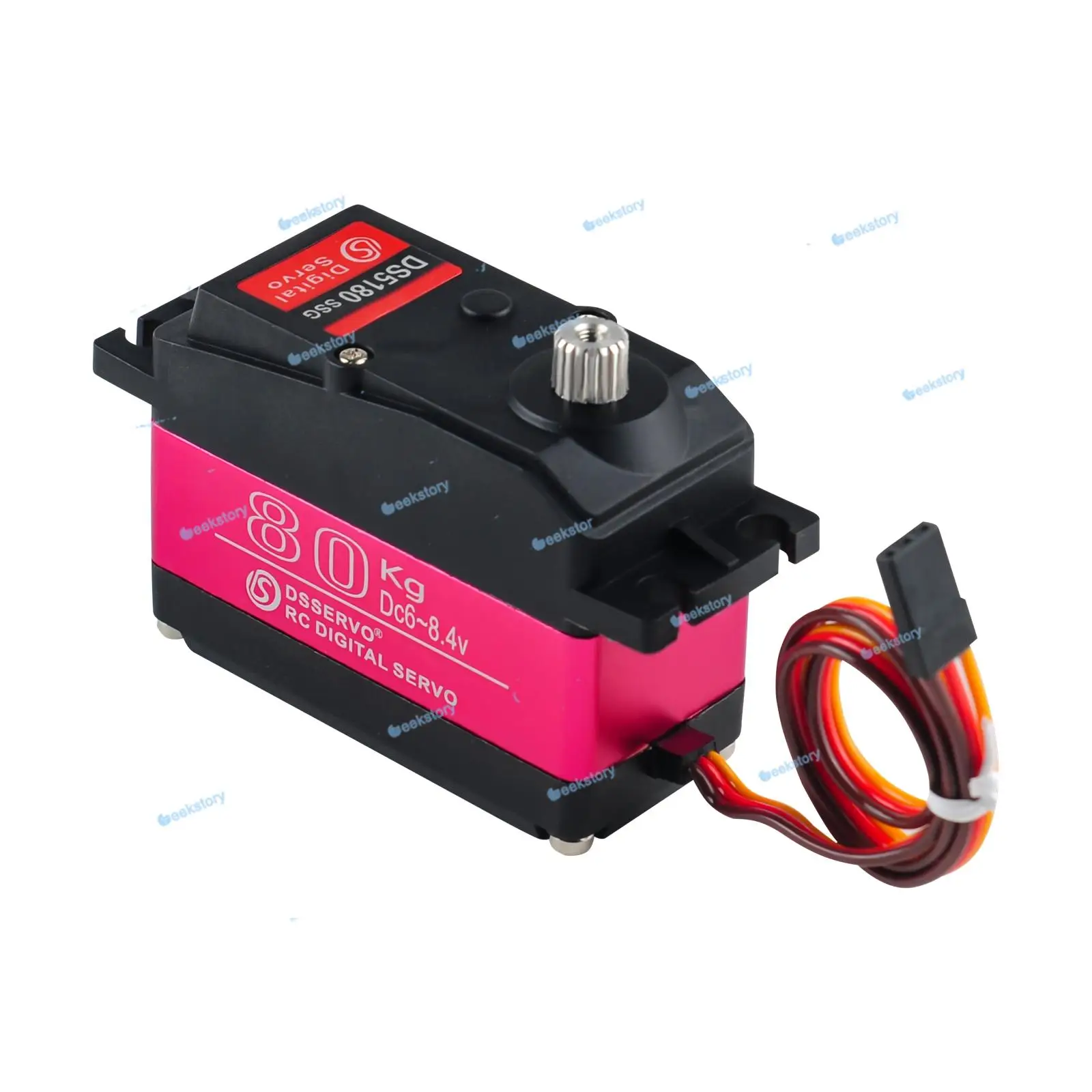 1PCS/2PCS/4PCS 80KG DS5180 Robotic Digital Servo Motor Metal Gears 180/270 Degree with 18T Arm Servos DIY Parts for RC Car Robot
