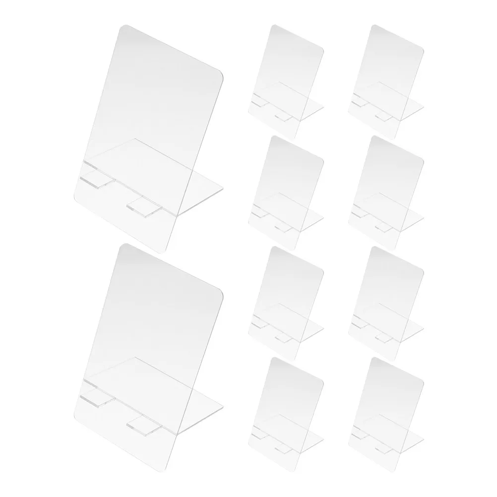 10Pcs Acrylic Writing Memo Board Desktop Note Board Multi-Function Clear Erasable Office Home School Supply Office Supply
